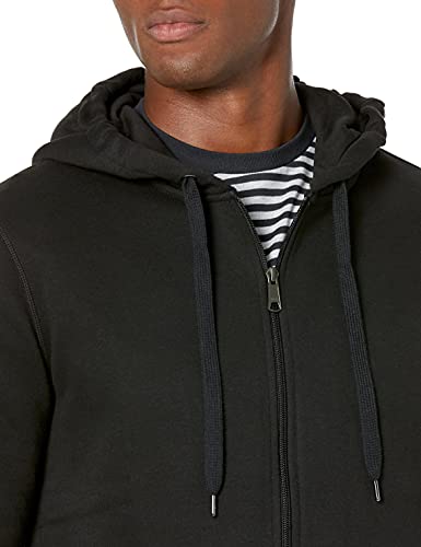 Amazon Essentials Men's Full-Zip Hooded Fleece Sweatshirt in Black Amazon Essentials Men's Full-Zip Hooded Fleece Sweatshirt in Black